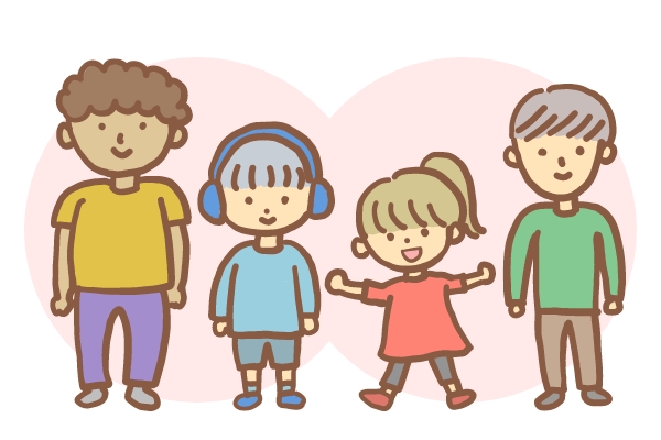 お友達のイラスト