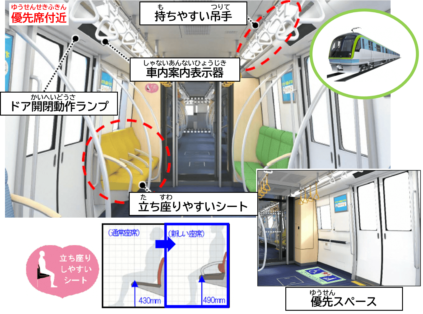 車両の中のUD画像